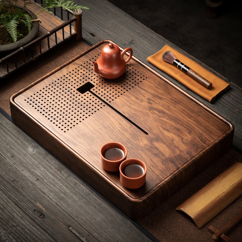 Drip Tray Saucer - Прямоугольный бамбуковый поднос для чая с